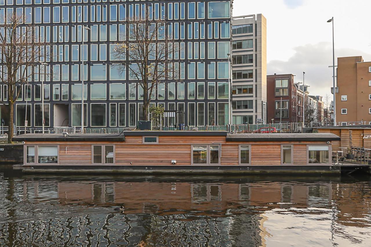 לינה וארוחת בוקר אמסטרדם Houseboat Next To Amstel מראה חיצוני תמונה